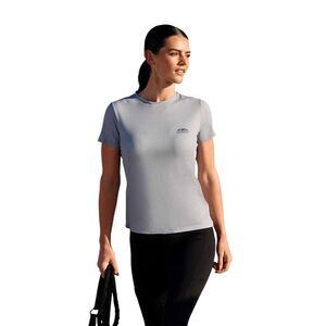 Weatherbeeta Womens/Ladies Copper Ribbed Relaxed Fit T-Shirt / Bluestone